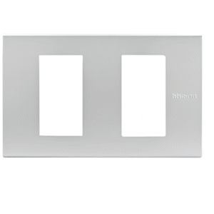 Cover plate 2 modules ขนาด 2 ช่อง สีเงิน AA5502N MATIX BTICINO