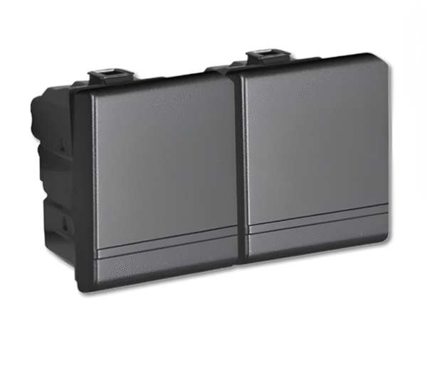 สวิตช์ทางเดียว ขนาด 1.5 ช่อง 1P 16AX สีดำ AG5001WT15N MATIX BTICINO - Image 2