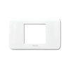หน้ากากฝาครอบพลาสติกสีขาว 2 ช่องจัตุรัส M903/23P MAGIC ADVANCE