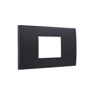 Cover plate 2 modules centered สี่เหลี่ยมจัตุรัส สีดำ AG5522N MATIX BTICINO