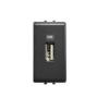 USB data socket - 1 module สีดำ AM4269USBTG MATIX BTICINO