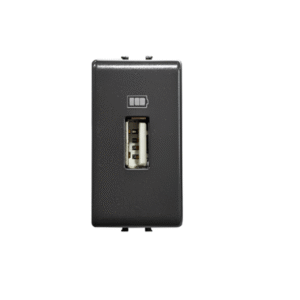 USB data socket - 1 module สีดำ AM4269USBTG MATIX BTICINO
