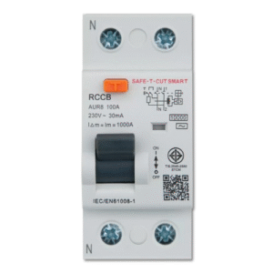 เบรกเกอร์ RCCB 2P 100A EU รุ่น AUR8 SAFE T CUT