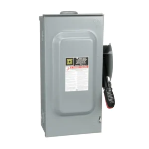 ตู้เซฟตี้ ภายนอก 3P 60A 600V รุ่น ใช้ ฟิวส์กระบอก (ไม่รวมฟิวส์) H362RB SAFETY Schneider