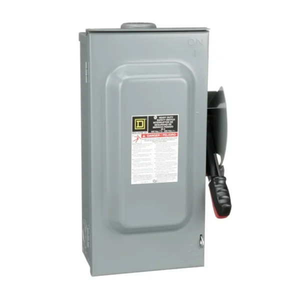 ตู้เซฟตี้ ภายนอก 3P 60A 600V รุ่น ใช้ ฟิวส์กระบอก (ไม่รวมฟิวส์) H362RB SAFETY Schneider