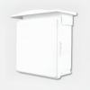ตู้กันน้ำ PVC 12x12 ( มีหลังคา ) CA1212 W ขาว , เทา LEETECH