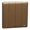 Switch 1 way, 16AX, 250V, 4 gangs, Dark Bronze NUX34_1_DB Unica X SCHNEIDER