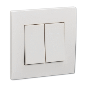 Switch,16AX, 250V, 2 way, 2 gang, white KB32_WE Vivace SCHNEIDER