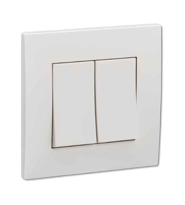 Switch,16AX, 250V, 2 way, 2 gang, white KB32_WE Vivace SCHNEIDER