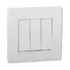 Switch, 16AX, 250V, 1 way, 3 gang, white KB33_1_WE Vivace SCHNEIDER