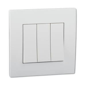 Switch, 16AX, 250V, 1 way, 3 gang, white KB33_1_WE Vivace SCHNEIDER