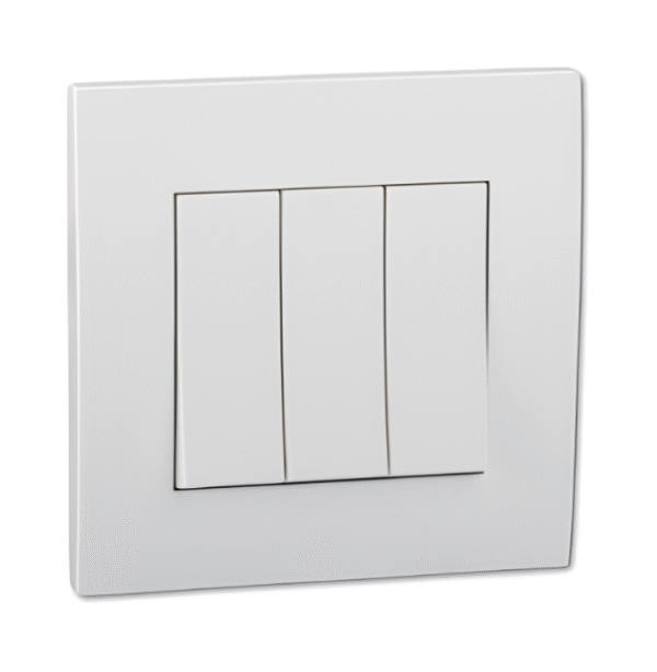 Switch, 16AX, 250V, 1 way, 3 gang, white KB33_1_WE Vivace SCHNEIDER