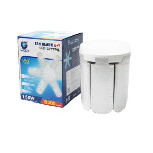 หลอดไฟ LED คริสตัลเพชร ขั้ว E27 หลอดใบพัด Fan Blude 5+1 140W W/W IWACHI