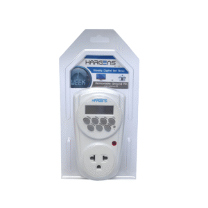 เครื่องตั้งเวลา เปิด-ปิดอัตโนมัติแบบดิจิตอล HARGENS DIGITAL TIMER รุ่น DT-13S ขนาด 15 A/220 V 3000 W แบบถอดขากราวด์ได้ HARGENS