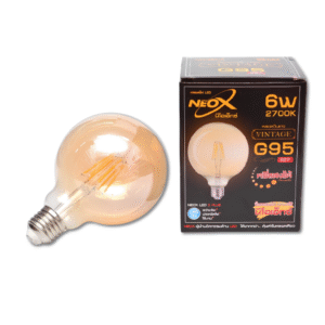 หลอดไฟ LED NEOX VINTAGE BULB G95 E27 6W (W/W)