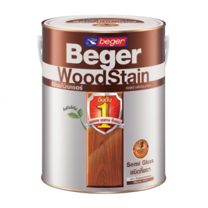 BEGER สีย้อมไม้ กึ่งเงา S-2900 สีใส WoodStain Semi-Gloss 1 กล  rina
