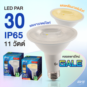 หลอด LED PAR30 11w D/L, W/W GALE IP65 E27 EVE