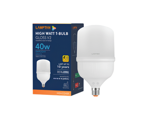 LED High Watt E27 40w d/l กันฟ้าผ่า LAMPTAN