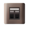 1 Gang Data Outlet Category 6  with Integ E8431RJ_6 ZENCELO SCHNEIDER