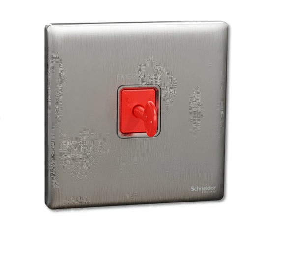 Panic Button w Key Reset NUX31KPB UNICA X SCHNEIDER