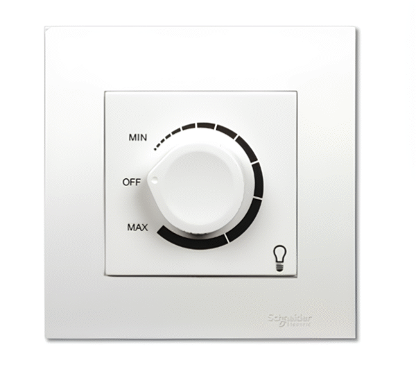 1 Gang 400W Light Dimmer  KB31RD400 (White , silver) VIVACE SCHNEIDER