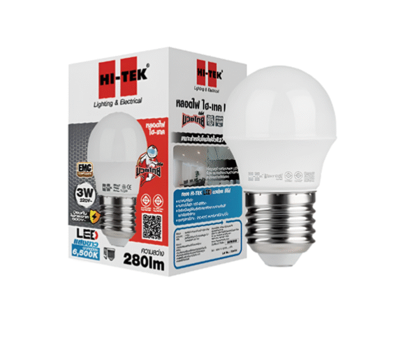 หลอด LED 3w D/L, W/W 280lm รุ่น มวยไทย HI-TEK