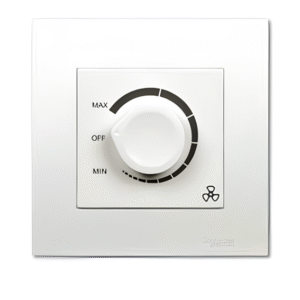 1 Gang 250VA Fan Speed Controller  KB31RF250 (White , silver) VIVACE SCHNEIDER