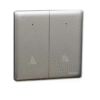 16AX 2 Gang Switch with PCU, DND symbol NUX32DMS UNICA X SCHNEIDER