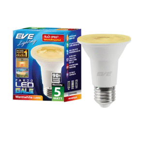 หลอด LED PAR20 5w D/L, W/W GALE IP65 E27 EVE