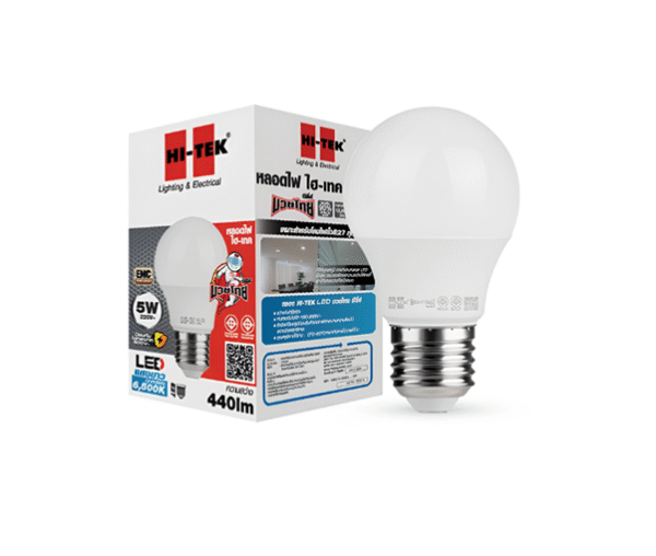 หลอด LED 5w w/w 360lm รุ่น มวยไทย HI-TEK