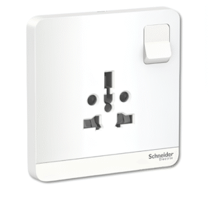 16A 250V 1 G Switched International Socket E8315TS AVATAR ON E SCHNEIDER