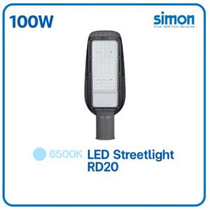 โคมถนน LED SOLAR SRD29 100W D/L 1000lm SIMON