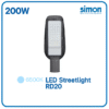โคมถนน LED SOLAR SRD29 200W D/L 2000lm SIMON