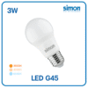 หลอด LED 3w D/L, W/W, C/W รุ่น G45 SIMON