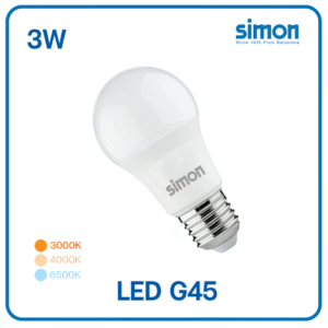 หลอด LED 3w C/W รุ่น G45 SIMON