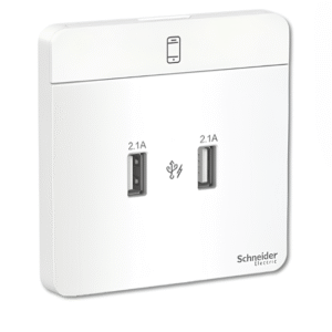 2 x 2.1A USB Charger E8332USB AVATAR ON E SCHNEIDER