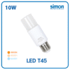 LED T45 10w C/L, W/W, C/W E27 SIMON