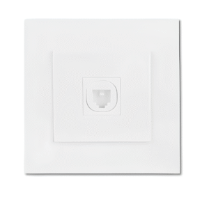 1 Gang Telephone Outlet with Shutter KB31TS (White , silver) VIVACE SCHNEIDER