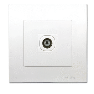 1 Gang TV Co-Axial Outlet KB31TV (White , silver) VIVACE SCHNEIDER