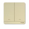 Wiser AvatarOn 2 Gang Switch E8332SRY800ZB SCHNEIDER