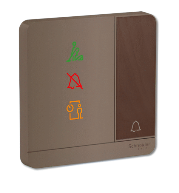 250V 10A Doorbell Switch with “Do not Disturb”  “Please Clean Up” and “Please wait” LED Symbols E8331BPDMW AVATAR ON E SCHNEIDER - Image 4