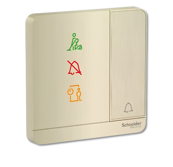 250V 10A Doorbell Switch with “Do not Disturb”  “Please Clean Up” and “Please wait” LED Symbols E8331BPDMW AVATAR ON E SCHNEIDER - Image 5