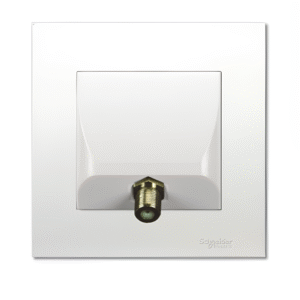 1 Gang Cable TVF Connector KB31TVF (White , silver) VIVACE SCHNEIDER