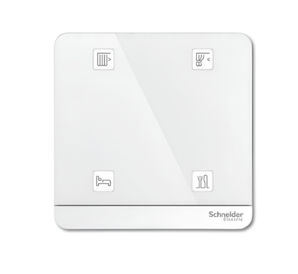 Wiser AvatarOn 4 Key Freelocate Switch, White E8334RWMZB SCHNEIDER
