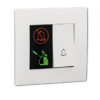 Do Not Disturb and Clean Up Room with Bell Press KB31BD_C (White , silver) VIVACE SCHNEIDER