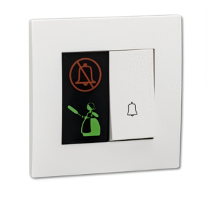 Do Not Disturb and Clean Up Room with Bell Press KB31BD_C (White , silver) VIVACE SCHNEIDER