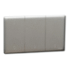 3 Gang 2 Way 250W Universal Dimmer Push Button Stainless Steel NUX33RUD250 UNICA X SCHNEIDER