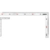ไม้บรรทัด อลูมิเนียม (12, 12x6) นิ้ว รุ่น JDSR2930, JDSR4330 JADEVER