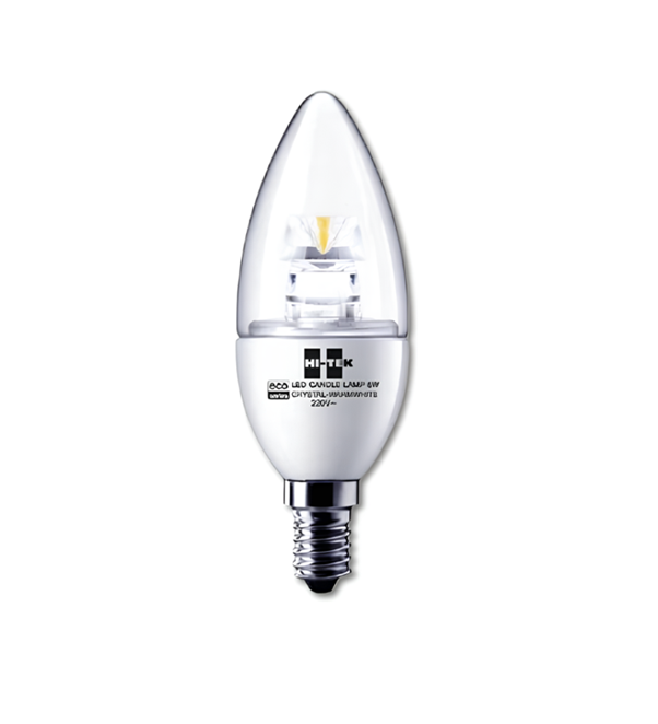 Hi-tek หลอดจำปา LED 5 วัตต์ ขั้ว E14 แสงขาว (W/W) - Image 2