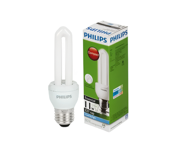 หลอดตะเกียบ 2U 11w d/l E27 PHILIPS